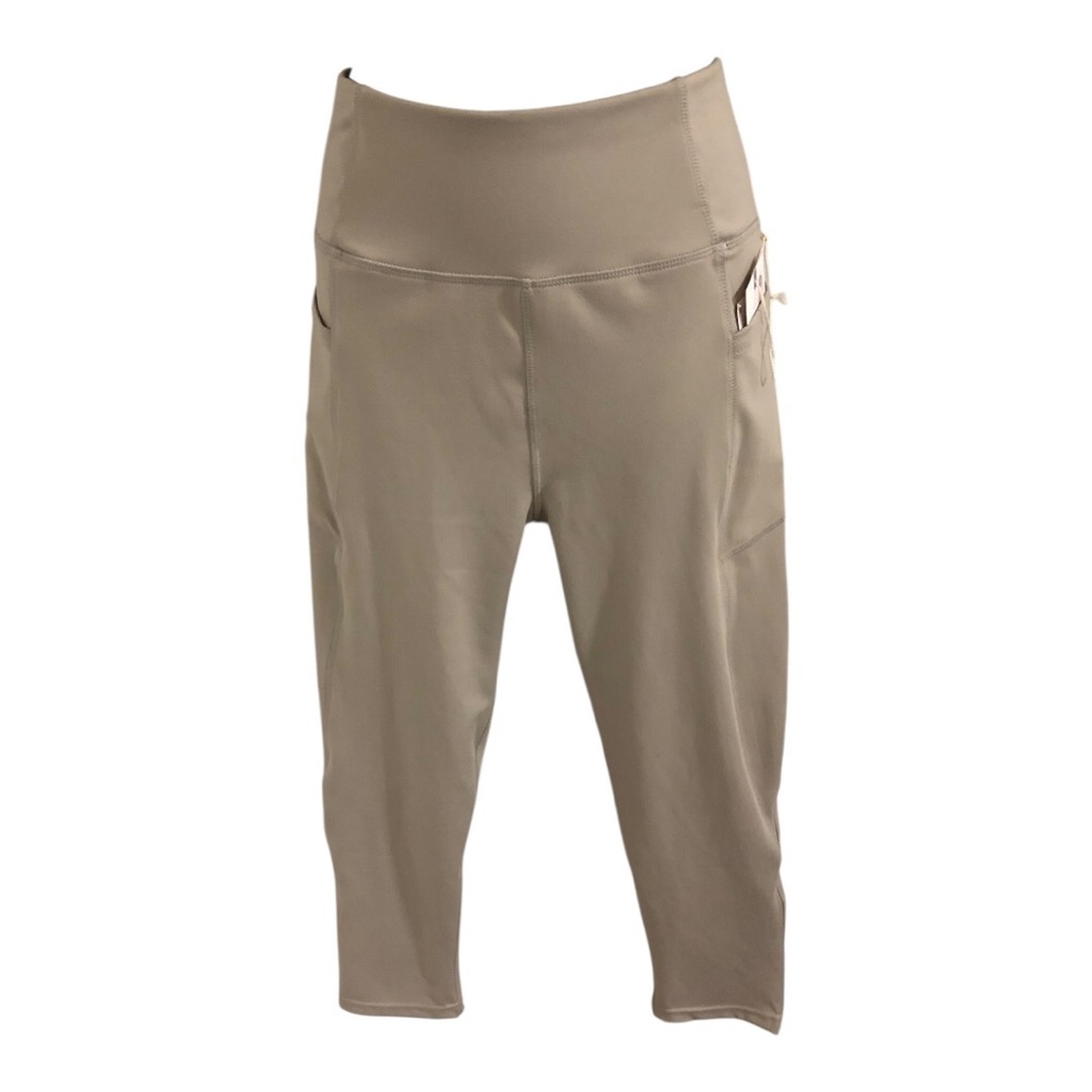 Jessica Simpson taupe active performance‎ leggings size large new